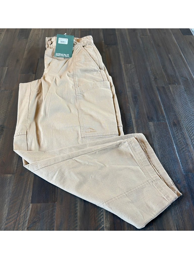 Ll Bean Womens Explorer Ripstop Outdoor Pants Dark Khaki Size 8 Nwt